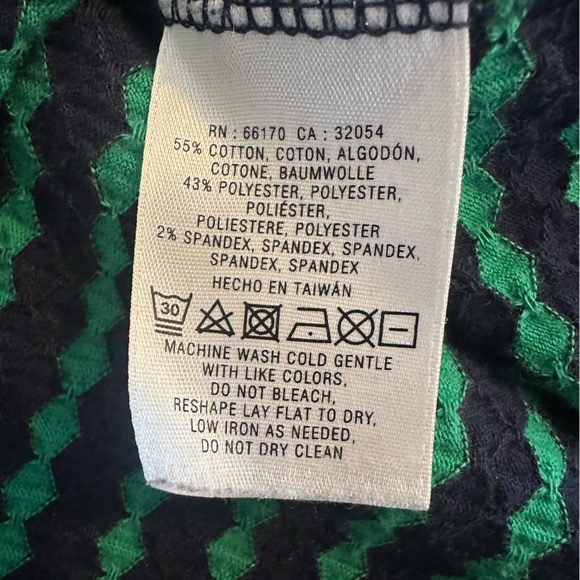 Anthropologie Postmark Blue Green Peplum Top - Picture 5 of 8